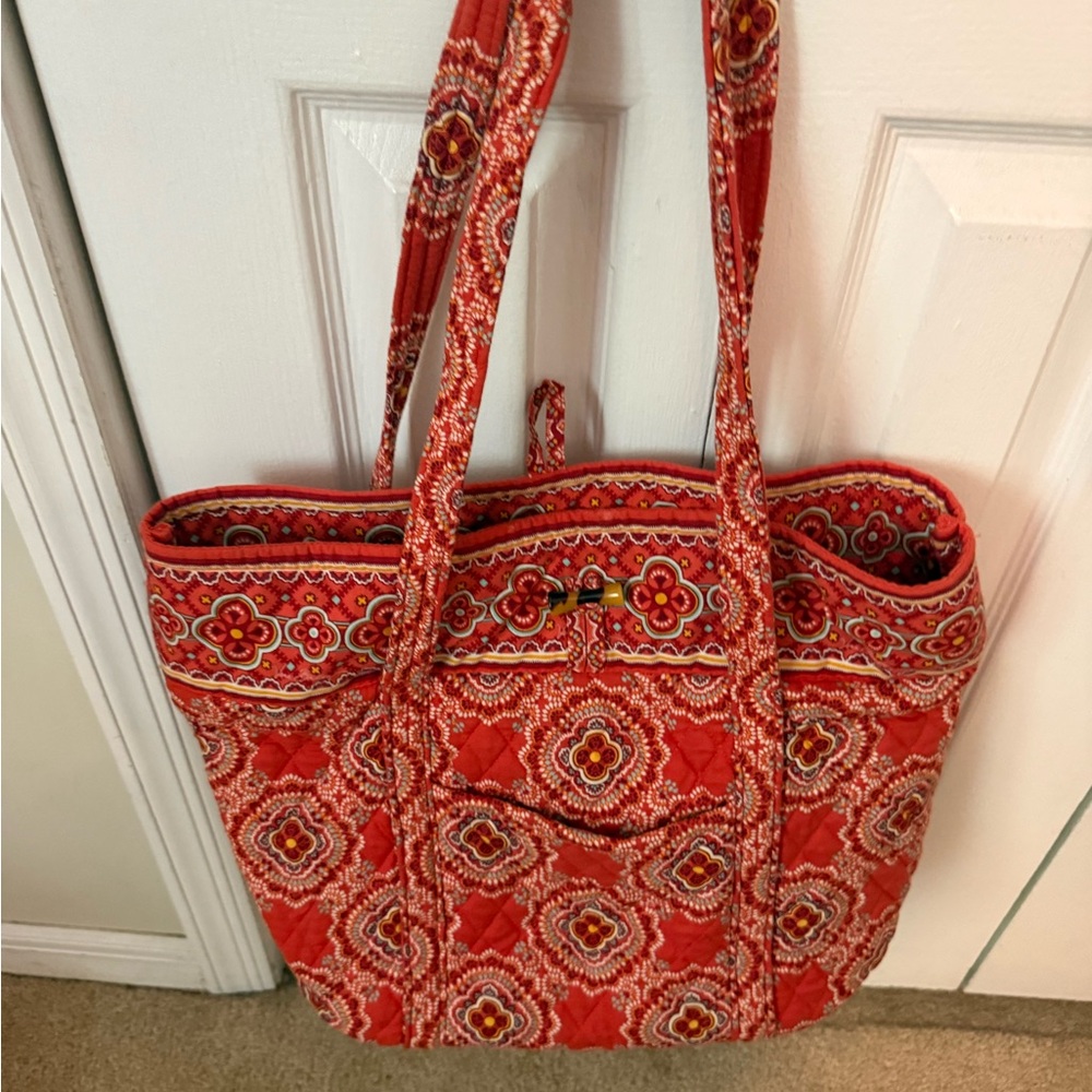 Vera Bradley Floral Red Tote Bag